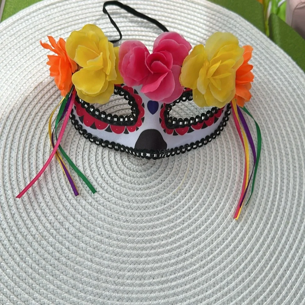 Flowered Masquerade Mask